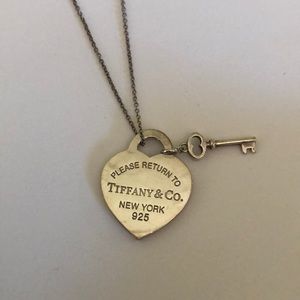 Tiffany & Co. Heart Tag with Key Pendant